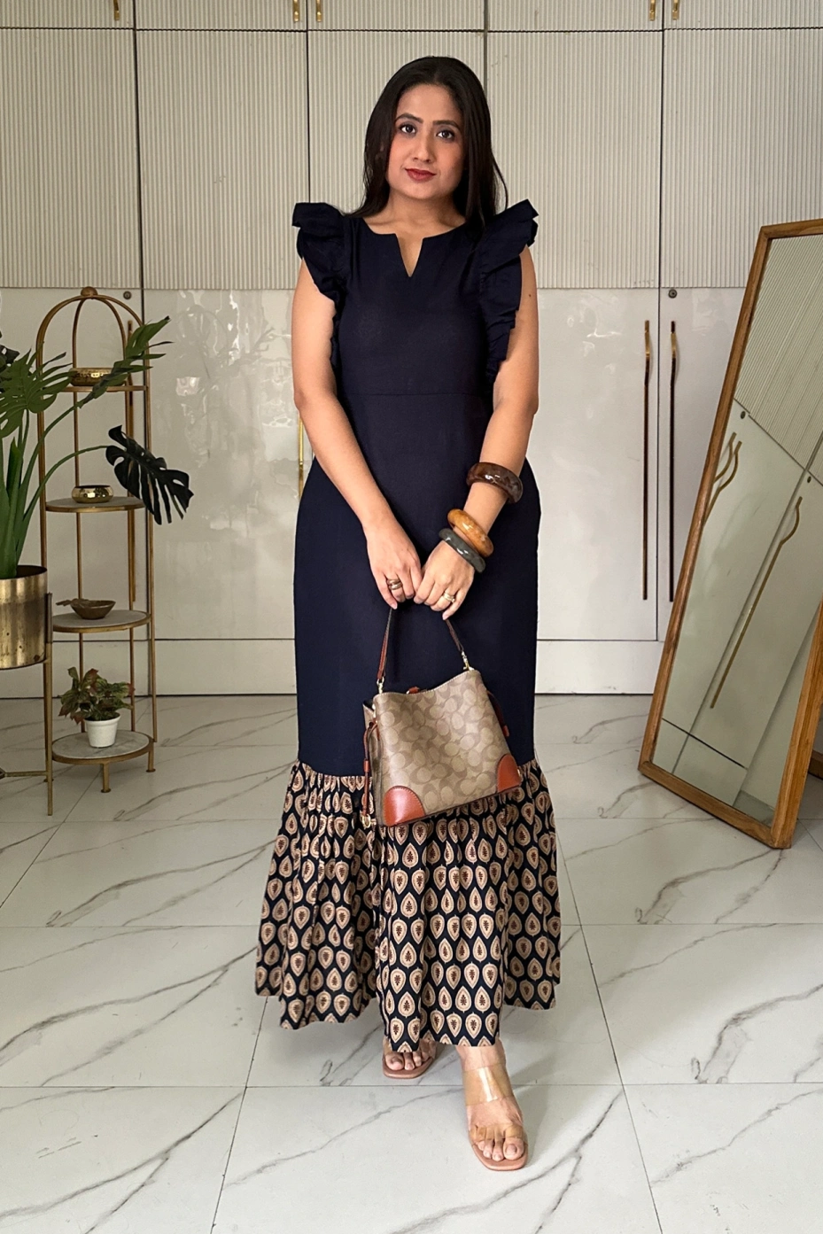 Pink Solid Silk Cotton Kurta 2