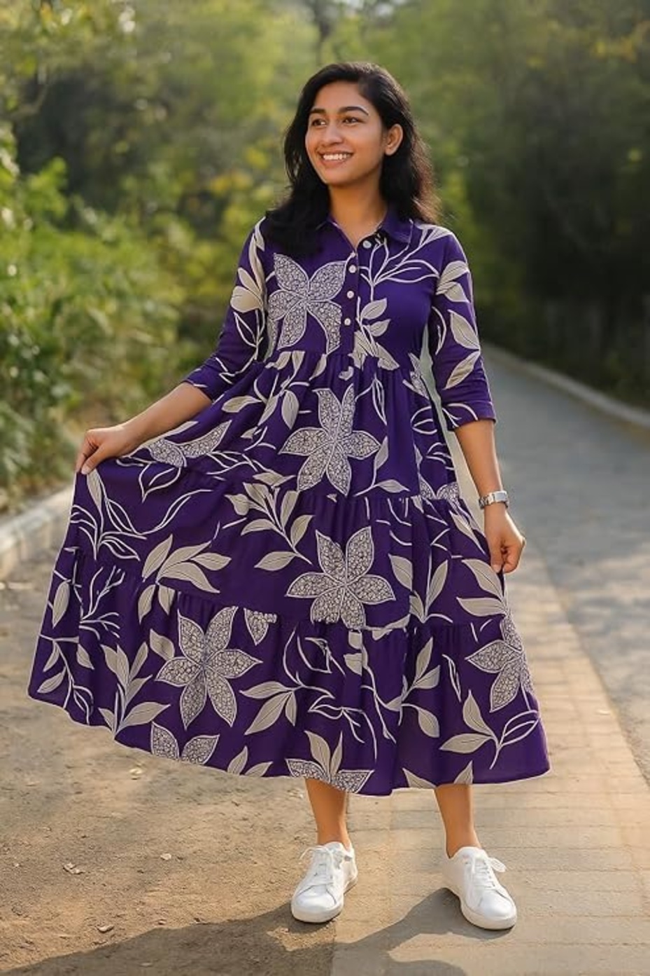 SELVIA Cotton Blend Kurti & Trouser Set|Western Co-ords Set for Women 2