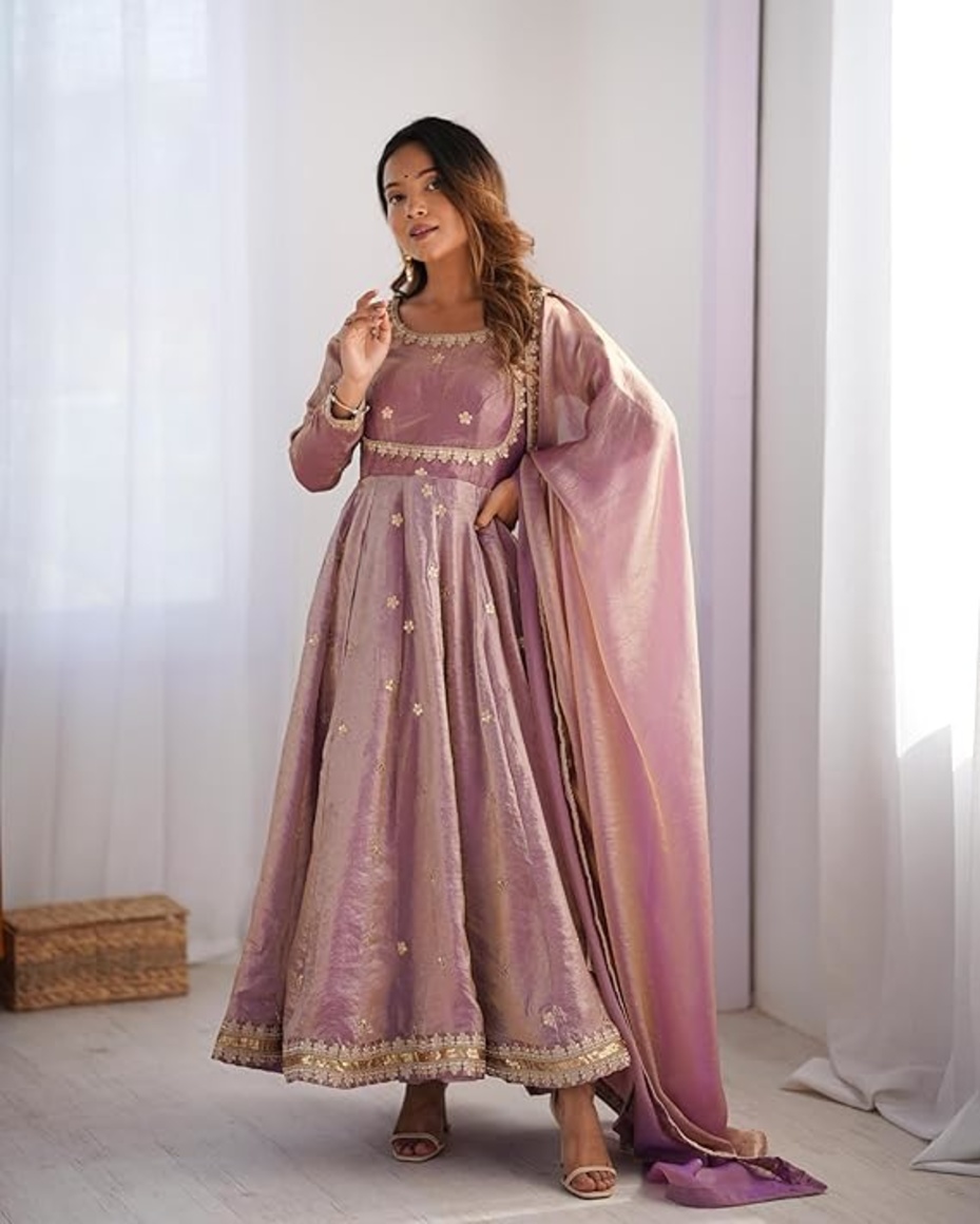 Anarkali Kurta with Trouser and Dupatta 1