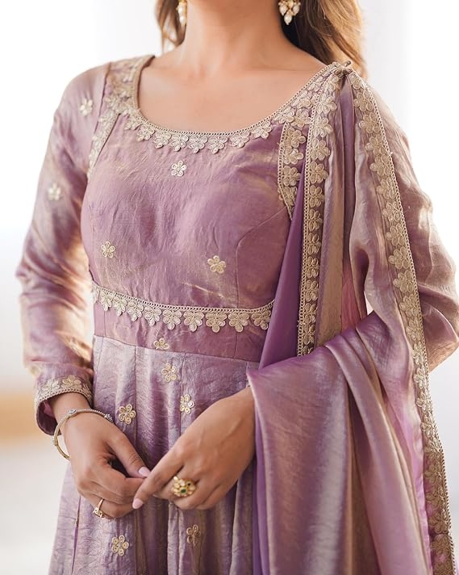 Anarkali Kurta with Trouser and Dupatta 2