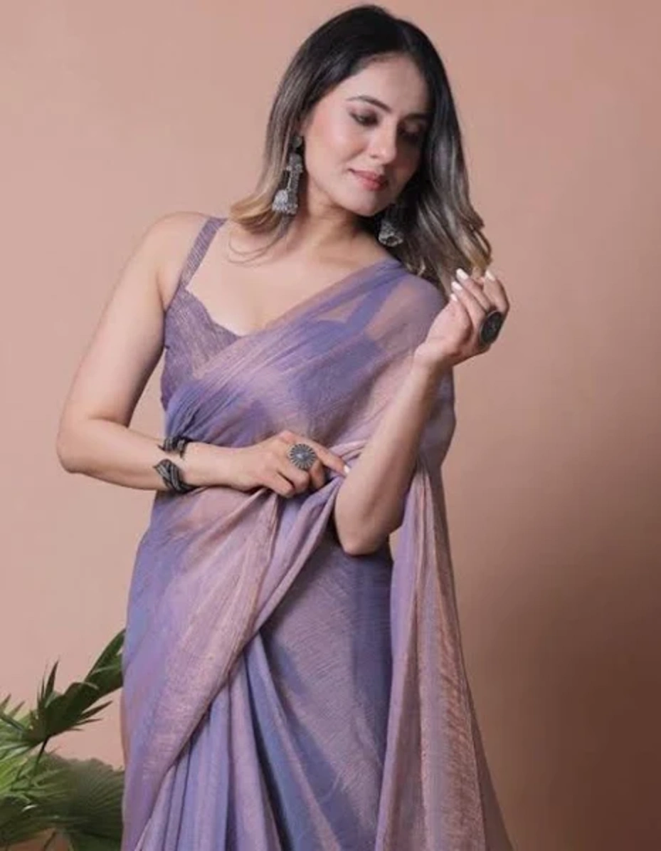 Purple saree 1