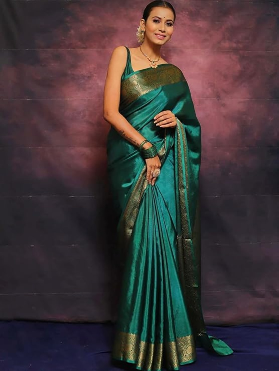 Women's Banarasi Kanchipuram Art Silk Saree for Women 1