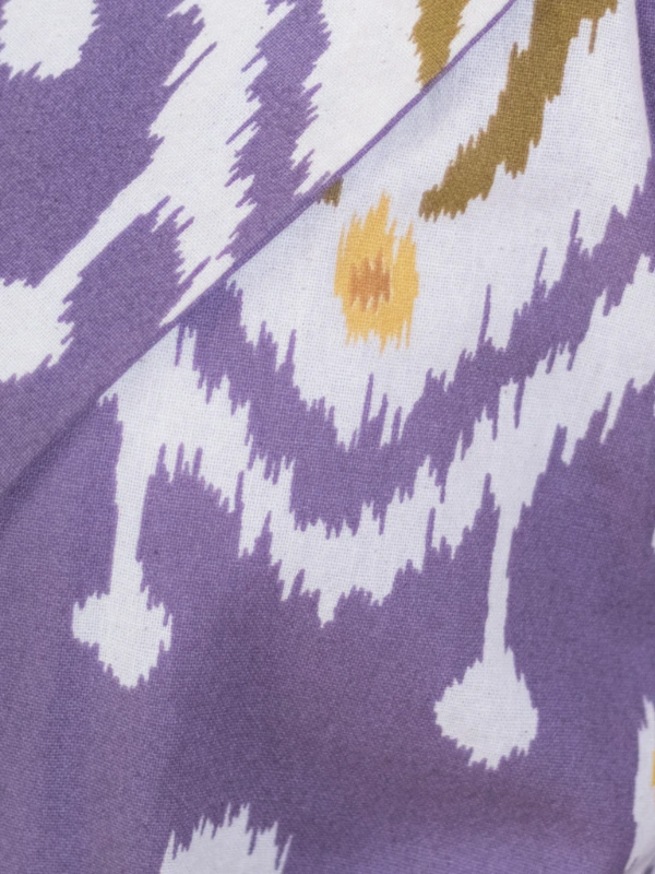 Purple Ikat cotton long shrug 6
