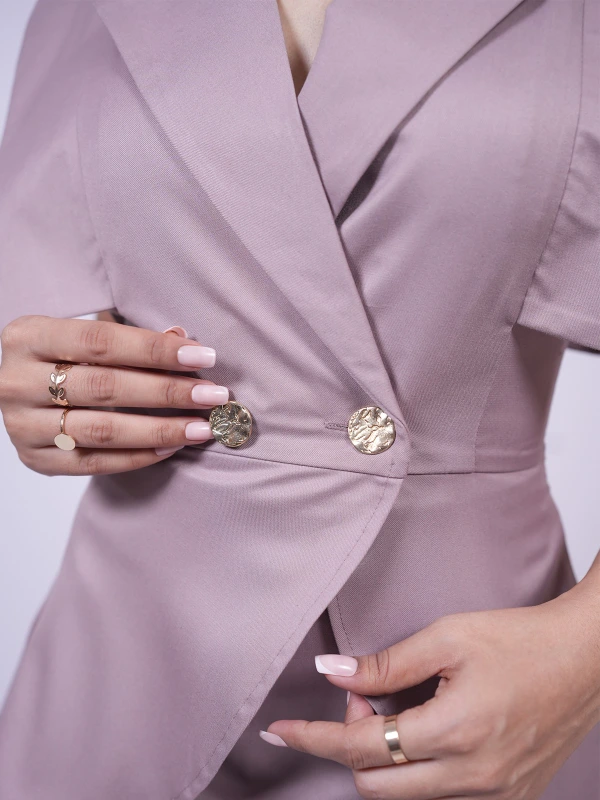 Mauve Waistcoat & Skirt Co-Ord Set 6