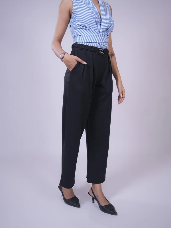 Black Straight Pants 4