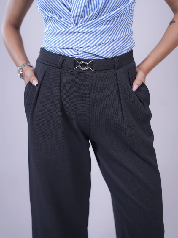 Black Straight Pants 6